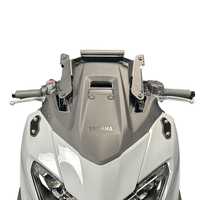 Support de fixation pour téléphone portable et GPS en acier inoxydable noir pour moto Yamaha T-MAX 560 Tech 2025