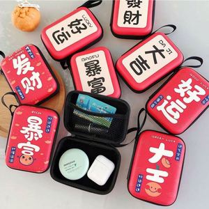 Promotional EVA Earphone Bag Digital Accessories Storage <b>Box</b> Shockproof Custom EVA Hard case Data Cable Storage <b>Box</b> with logo - Product Image 6