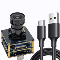 8MP OS08A10 Sensör 4K USB3.0 Tak Çalıştır Kamera Modülü 60FPS FF/MF Endüstriyel Kullanım için Sürücüsüz UVC Protokolü USB Tip-C
