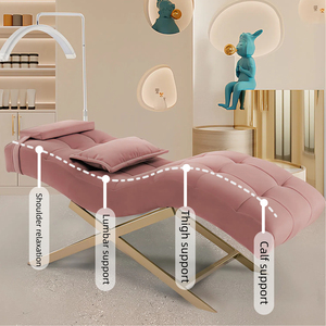 Professionelle S-Förmige Wimpern Spa Massageliege aus Echtem Leder, Tragbares Tattoobett für Schönheitssalon, Nagelstudio, Ohrlochstechen, Wohnzimmer - Product Image 3