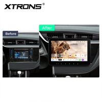 Système de navigation stéréo universel pour voiture Android 15 double DIN 10,1 pouces 6+128 Go QLED 4G DSP avec sortie audio coaxiale RCA BT CE-XTRONS