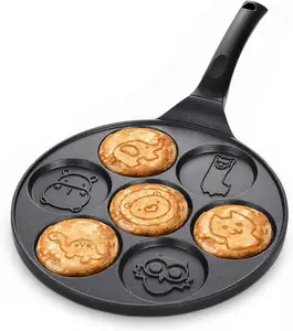 Buy wholesale Skillet 7 mini blinis or pancakes induction cast iron 26.5 cm  Mathon