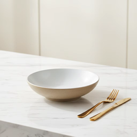 Service de table en céramique de luxe, 4 pièces, gris, glaçure réactive, vaisselle en grès pour hôtel, compatible micro-ondes, assiettes, bols, ensembles de vaisselle