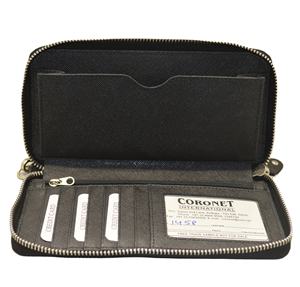 Hot Selling Custom Saffiano Leather Ladies Purse Women's Long Zipper <b>Wallet</b> with Polyester Lining Genuine RFID <b>Clutch</b> <b>Wallet</b> - Product Image 4