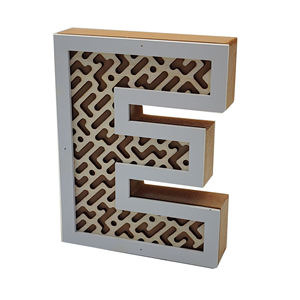 "L" parola 20*15*3cm casa parola Stand in legno parole frasi ritagliate progetto per la decorazione della casa arte della parete - Product Image 4