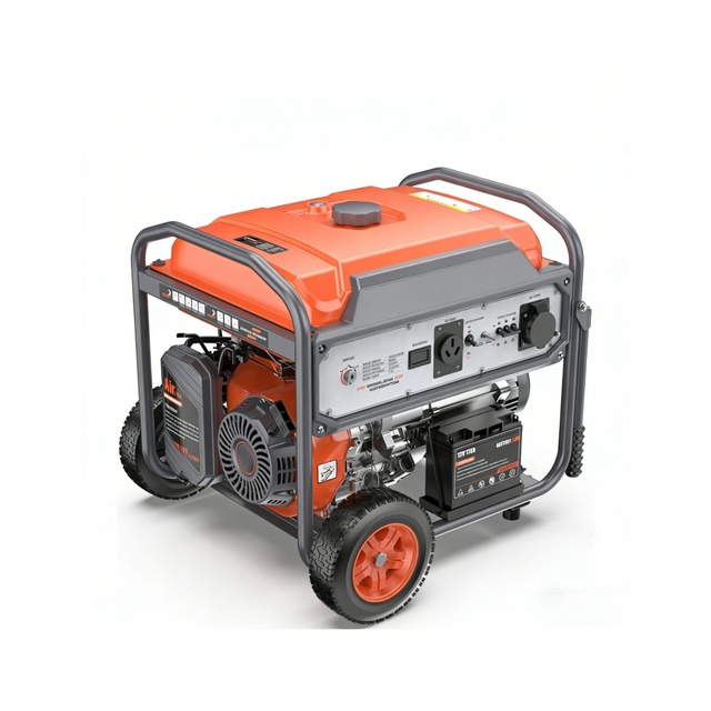 Rugged 10000W Dual Fuel Electric Start Portable Gasoline Generator Industrial Grade Low Vibration for Home Backup/Jobsite Use