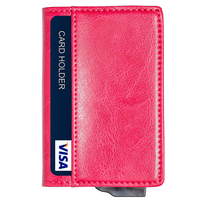 Portefeuille de cartes de crédit en aluminium et PU anti-vol unisexe CardHoda avec blocage RFID, porte-cartes de visite en nylon tendance