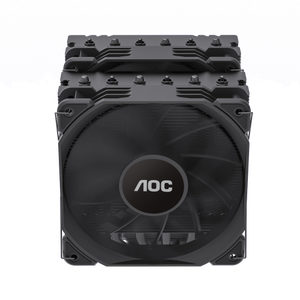 Aoc T65 refroidisseur de processeur à double tour à Dissipation thermique élevée 220 W <span class=keywords><strong>6</strong></span> caloducs en cuivre pur PWM fonctionnement silencieux 84 ailettes en aluminium 940g - Product Image 4