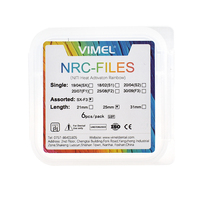 6 pièces instrument dentaire activation de chaleur couleur fichiers endo fichier moteur utiliser des fichiers rotatifs endontique canal radiculaire NITI outil de dentiste