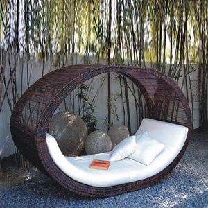 Chaise longue de jardin en <span class=keywords><strong>rotin</strong></span>, design nordique moderne, mobile, pour cour, hôtel, villa, club, centre de <span class=keywords><strong>bain</strong></span>, piscine, plage - Product Image 4