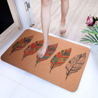 Tapis d'entrée en caoutchouc - Tapis de sol durable antidérapant à motif de piste de course