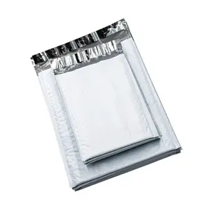6 x 9英寸灰色定制印刷包装信封运输袋薄膜聚泡沫邮件
