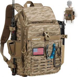Échantillon Gratuit Sac de Pêche Multifonctionnel d'Extérieur Sac à Pêche Étanche Durable Tactique Camouflage Sac à Dos de Pêche - Product Image 1