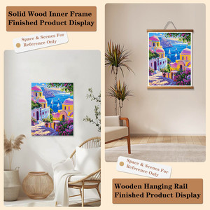 Pintura por Números de Arquitectura, Santorini, Mar Egeo, Decoración para el Hogar, 40×50cm, Pintura a Mano DIY para Adultos - Product Image 3
