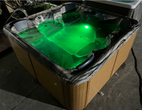 Villa SPA avec grande piscine extérieure en acrylique pour 5-6 personnes, bain à remous et panneau intelligent à température constante