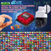 Système de caméra CCTV sans fil longue portée TecDeft 200 mètres LTE WIFI PTZ avec reconnaissance faciale 4G solaire MPPT extérieur