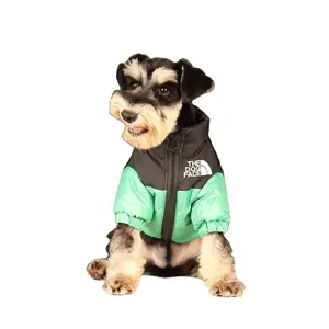Оптовая продажа, модные зимние пальто с собачьим лицом, куртка, одежда для домашних животных, дизайнерская Роскошная Одежда для собак