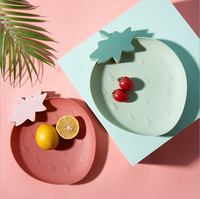 Plats de fruits créatifs Assiettes en plastique robustes Plateaux de service Plateau décoratif alimentaire réutilisable Dessert Salade Bol à noix sèches