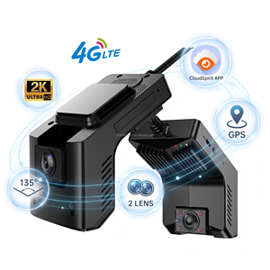Großhandel 4G WiFi Mini Dashcam 2K+720P Dual-Objektiv Versteckte Autokamera <span class=keywords><strong>Live</strong></span>-Video Fernüberwachung GPS Armaturenbrett-Rekorder - Product Image 1