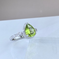 Bague en argent sterling 925 plaqué rhodium, taille poire, avec diverses pierres précieuses naturelles, vente en gros d'usine, pour femme, cadeau, tenue de soirée