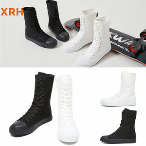 XRH all'ingrosso all'ingrosso Chaussures <span class=keywords><strong>La</strong></span> Mode En Toile Classic Logo personalizzato High Top Blank Kids scarpe di tela per le donne nuovi stili - Product Image 2