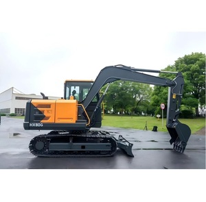 Excavadora de cadenas original importada de Corea HX80 HX80G HX60G Mini excavadora en venta a bajo precio - Product Image 2