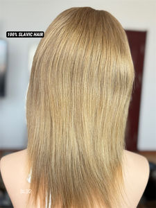 Peluca de cabello humano europeo sin pegamento 13*5 con encaje frontal para uso médico Color virgen marrón más oscuro para uso médico - Product Image 6