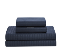 Ensemble de literie complet en microfibre de couleur unie, 7 pièces, avec couette matelassée, résistant aux plis, pour chambre à coucher