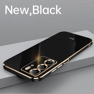 Candy Color 6D Electroplated Soft TPU Back Case For Realme C75 4G <strong>Ring</strong> Stand Soft Bumper <strong>Phone</strong> Cover - Product Image 2