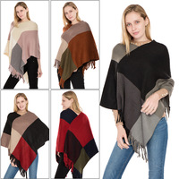 Hiver Automne Pull Vêtements Femmes Poncho Châle Cape Ponchos Femmes Accessoires Echarpe Couverture Femme Châle Wrap