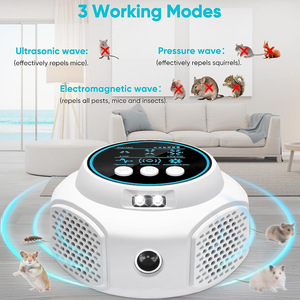 Dispositivo Elettrico Portatile Intelligente Multidimensionale a 360 Gradi con Conversione di Frequenza a Ultrasuoni per il Controllo di Topi e Scarafaggi in Casa e Hotel - Product Image 3