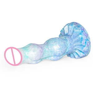 FAAK <strong>Large</strong> Knot Dog <strong>Horse</strong> <strong>Dildo</strong> With Sucker Big Dong Colorful Anal Plug Fantasy Animal Penis Silicone Sex Toys for Women - Product Image 6