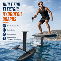Kit d'aile hydrofoil en fibre de carbone intégrale, planche hydrofoil, kit foil Efoil, foil de surf léger pour sports nautiques