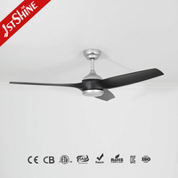 Ventilateur de plafond 1stshine avec lumière, nouvelles pales en plastique, installation facile, application mobile, faible consommation d'énergie, 6 vitesses, respectueux de l'environnement