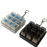 Wholesale Handmade 9Key Led ASMR Fidget Keyboard SwitchASMR Square Portable Bag Charm