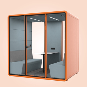 การประชุมแบบไร้รอยต่อไร้รอยต่อความคิดสร้างสรรค์แบบไร้รอยต่อฝักสำนักงานขนาดใหญ่บูธพบปะความเป็นส่วนตัวพร้อมตัวเลือกสีผ้าภายในมากมาย - Product Image 5