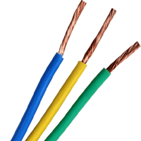 Cable Eléctrico de Cobre de un Solo Núcleo BV 1.5mm 2.5mm 4mm 6mm con Aislamiento de PVC para Instalaciones y Proyectos de Cableado Doméstico