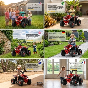 <span class=keywords><strong>Quad</strong></span> électrique pour enfants, 4 roues, stable et sûr, véhicule tout-terrain motorisé à batterie 6V en plastique, jouet pour enfants - Product Image 5