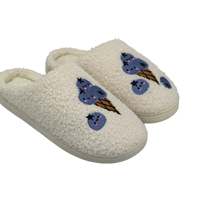 YL7317 personnalisé mode mignon coton femme intérieur maison pantoufles avec fond épais chaud hiver Couple fourrure pantoufles
