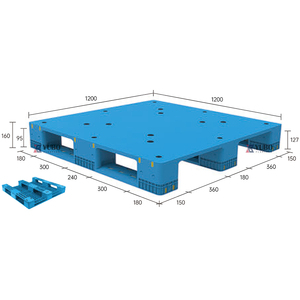 1200x1200 nhiệm vụ nặng nề <span class=keywords><strong>Pallet</strong></span> Nhựa cho hậu cần giao thông vận tải đôi bên Lớn Stackable đảo ngược <span class=keywords><strong>Pallet</strong></span> Nhựa - Product Image 5