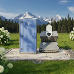 Toilettes portables de luxe préfabriquées pour la location, directement de l'usine, idéales pour les événements et les chantiers. - Product Image 1