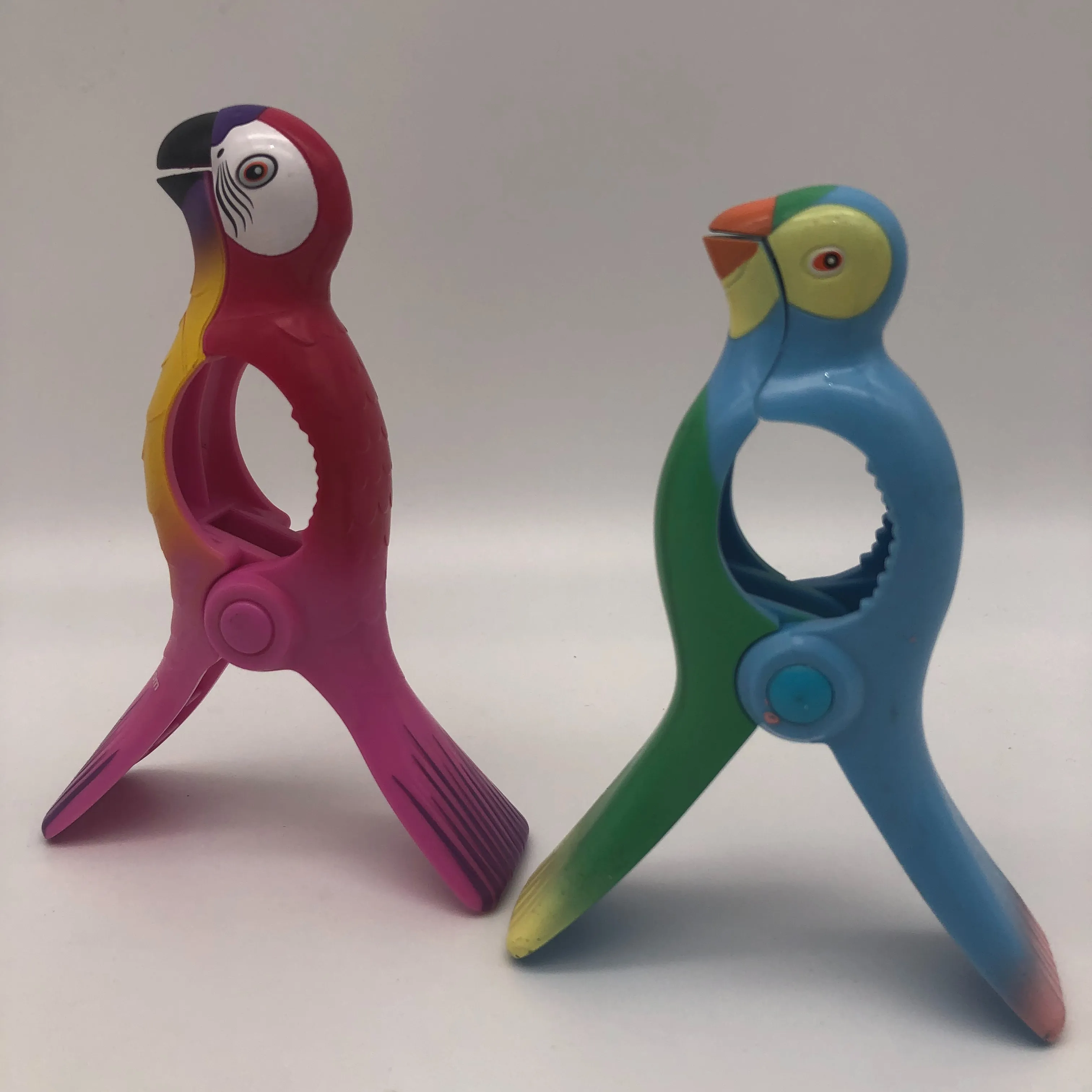 प्लास्टिक तोता खिलौने बच्चे सीखने कपड़े क्लिप बैग क्लिप चिप बैग क्लिप