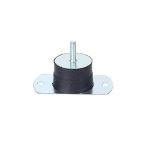 Isolateur de vibrations en caoutchouc semi-circulaire en acier inoxydable/galvanisé, amortisseur conique en caoutchouc OEM