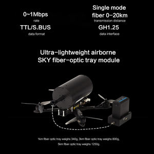 โดรน FPV สำหรับโมดูลส่งข้อมูลภาพใยแก้วนำแสง สำหรับสายใยแก้วนำแสง UAV ขนาด 0.5 มม. 0.6 มม. ระยะส่งสัญญาณ 5 กม. 10 กม. 15 กม. 20 กม. พร้อมชุดอุปกรณ์โดรน - Product Image 3