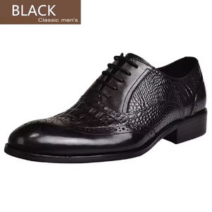 Chaussures Oxford en cuir pour hommes de haute qualité, bout pointu, fermeture à enfiler, élégantes, formelles, de bureau, imperméables, nouvelle arrivée rapide - Product Image 4