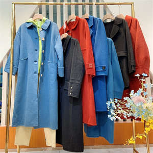 Abrigo de tweed de doble cara de alta calidad para mujer, moda otoño-invierno 2022, de segunda mano con descuento, largo medio - Product Image 4