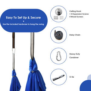 <span class=keywords><strong>Hamaca</strong></span> de nailon plegable portátil del Proveedor Profesional Columpio Terapia interior al aire libre Entrenamiento sensorial Gimnasio de relajación para bebés - Product Image 6