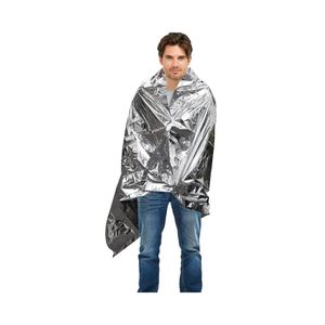 ผ้าห่มฉุกเฉินแบบพรีเมียม 4 ผืน สะท้อนความร้อน สำหรับตั้งแคมป์ เดินป่า เอาตัวรอด ปฐมพยาบาล และวิ่งมาราธอน - ใช้กลางแจ้ง - Product Image 1