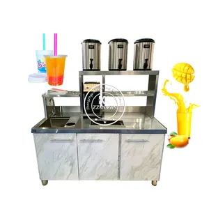 2024 All Set Led Light Bubble Milch Tee Bar Counter Wassersp ender Beleuchtete Cocktail Cafe Bar Counter