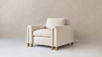 Meistverkaufter Geradliniger Sessel mit Losen Polstern und Maßgeschneiderten Nähten Moderner Luxus Wohnzimmer-Sofa-Stuhl